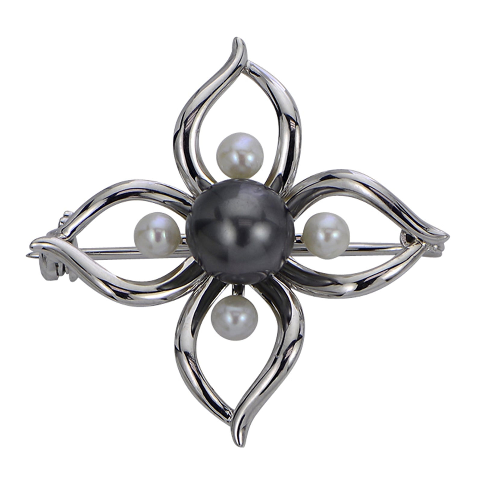 Sterling Silver Freshwater Pearl Brooch