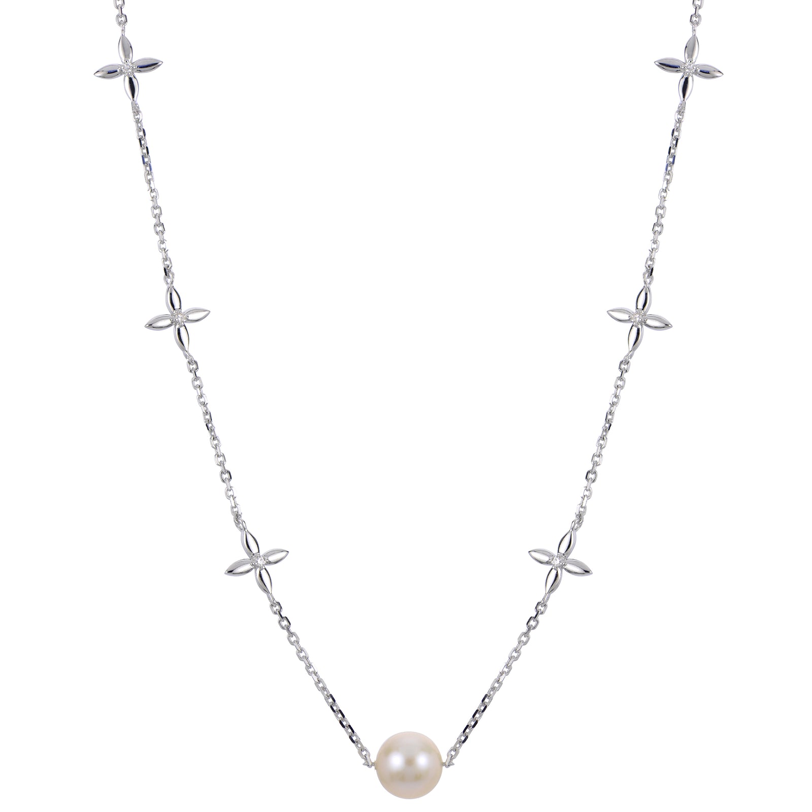 Sterling Silver Freshwater Pearl Necklace