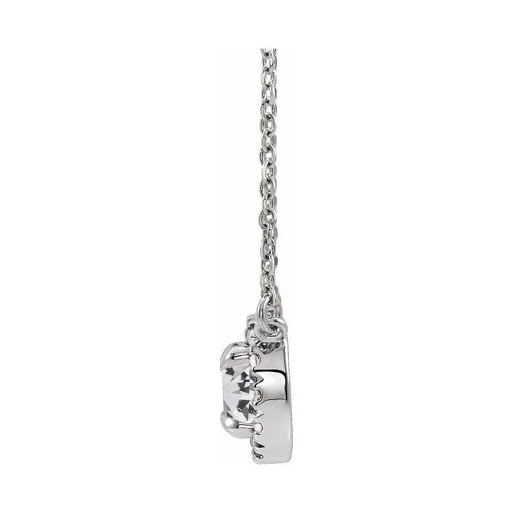 French-Set Halo-Style Necklace or Center