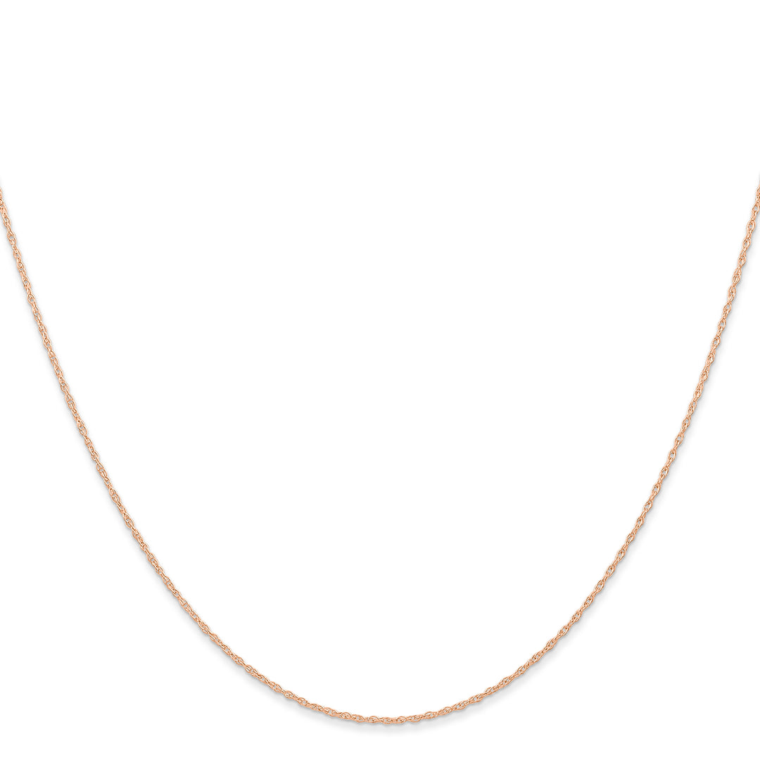 14k  Rose Gold .6 mm Carded Cable Rope Chain