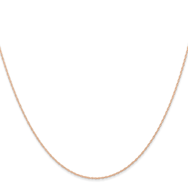 14k  Rose Gold .6 mm Carded Cable Rope Chain