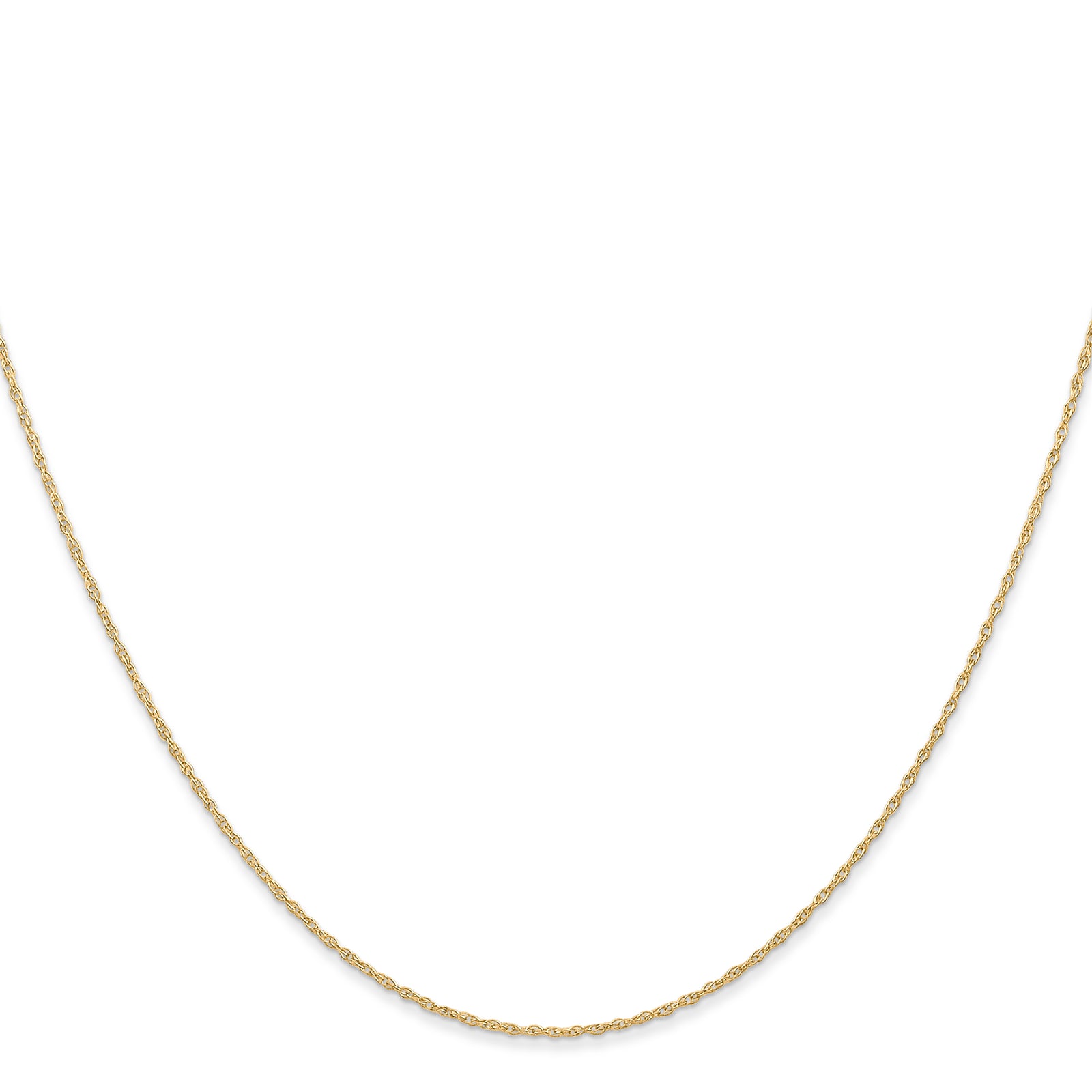 14k .6 mm Carded Cable Rope Chain