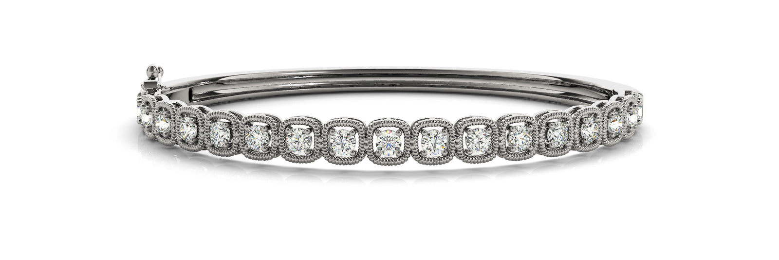 Multi-Diamond Round Stone Fashion Bracelet