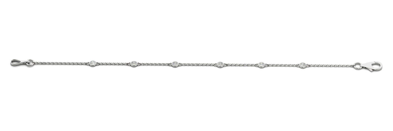 Multi-Diamond Round Stone Fashion Bracelet