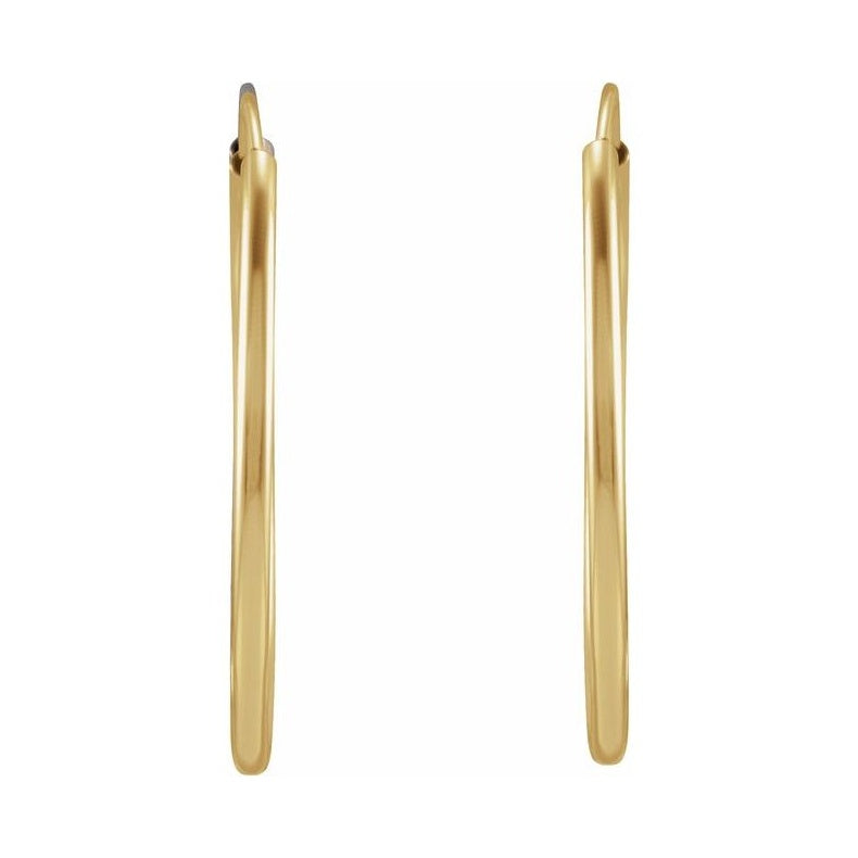 Flexible Endless Tube Hoop Earrings