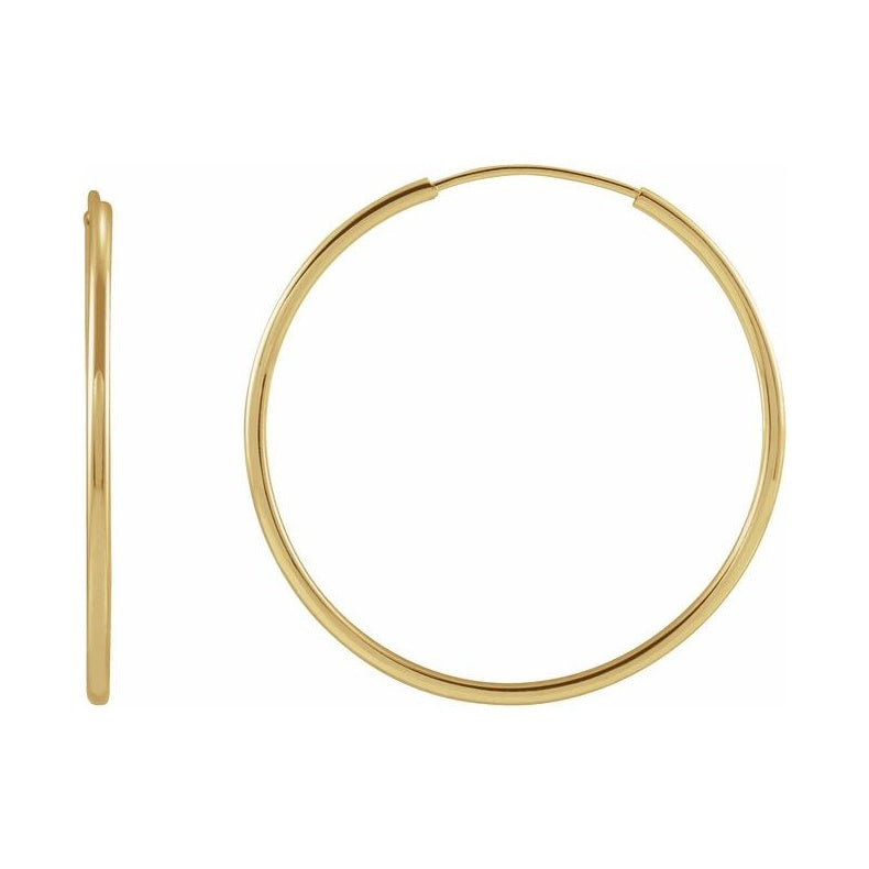 Flexible Endless Tube Hoop Earrings