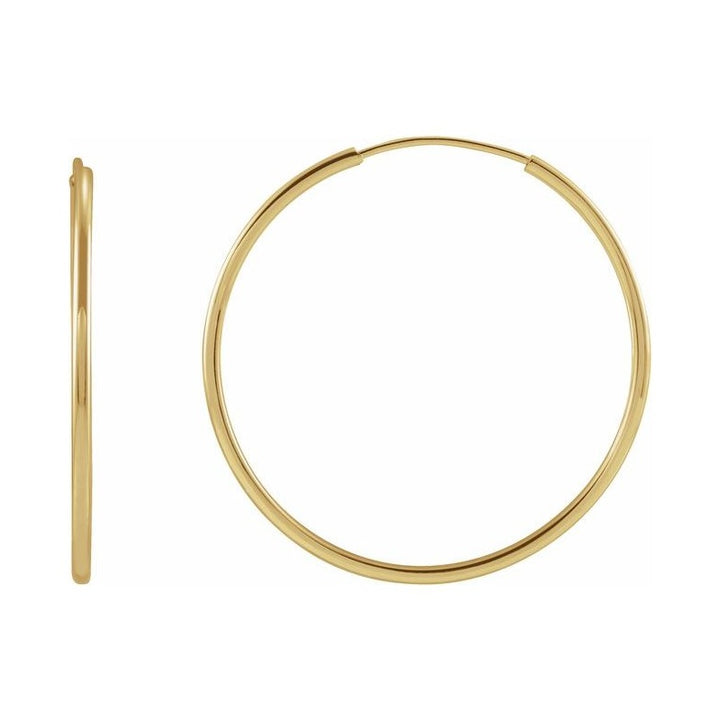 Flexible Endless Tube Hoop Earrings
