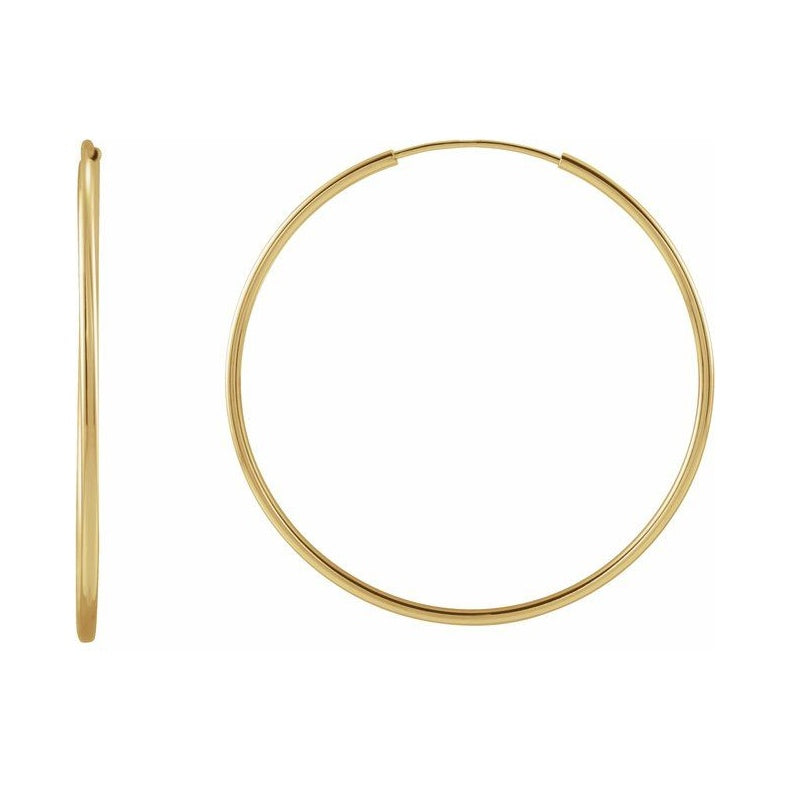 Flexible Endless Tube Hoop Earrings