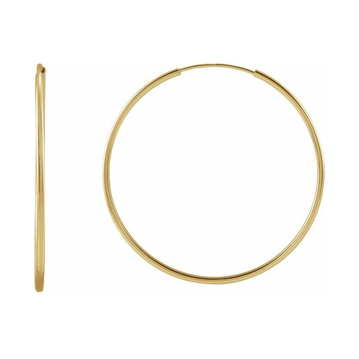 Flexible Endless Tube Hoop Earrings