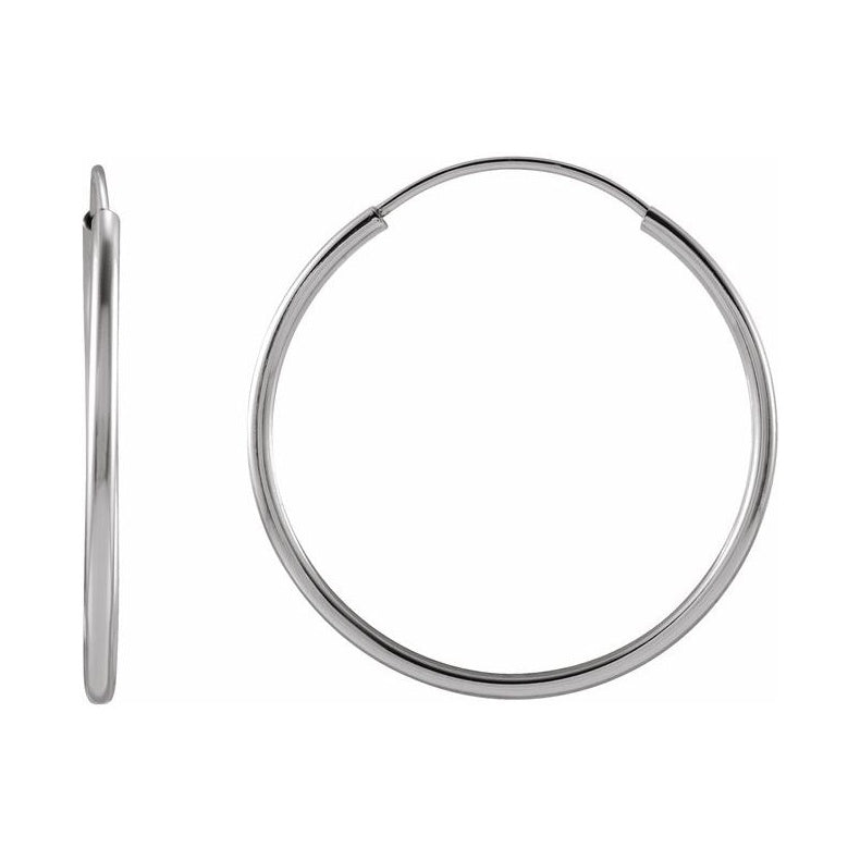 Flexible Endless Tube Hoop Earrings