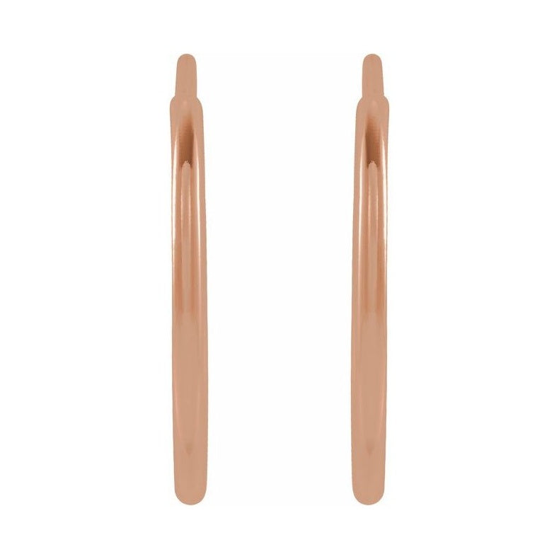 Flexible Endless Tube Hoop Earrings