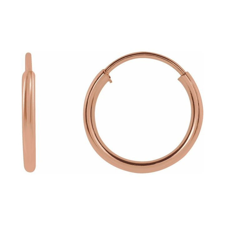 Flexible Endless Tube Hoop Earrings