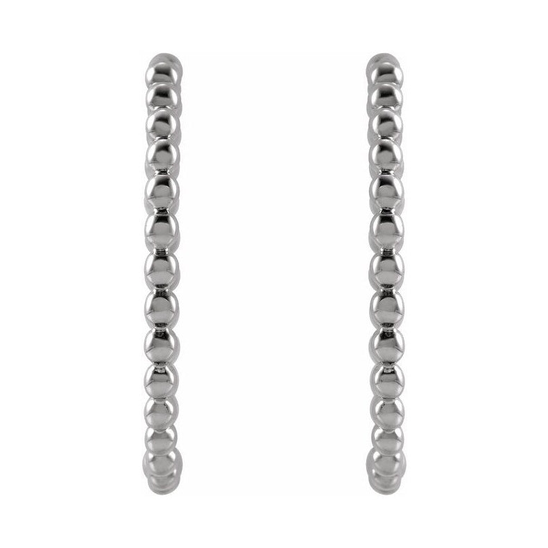 Beaded Hoop Earrings