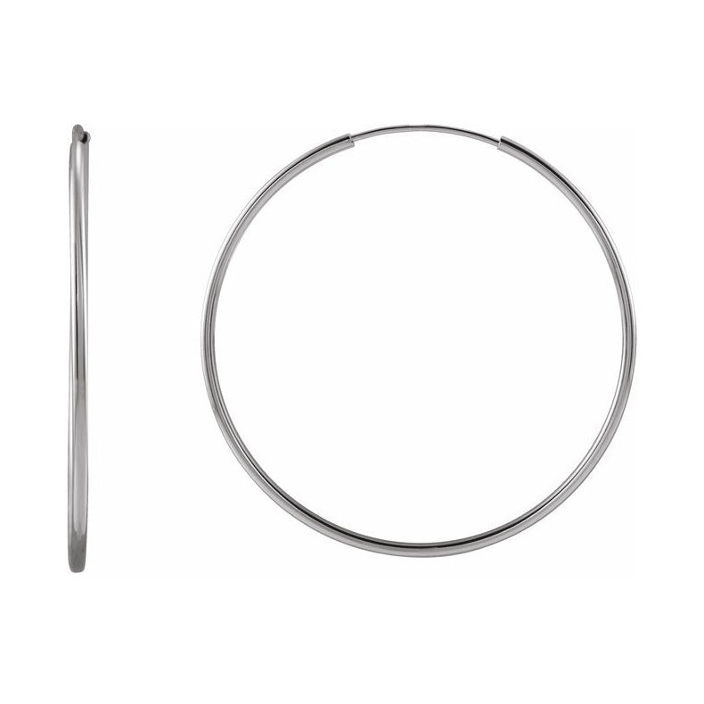 Flexible Endless Tube Hoop Earrings