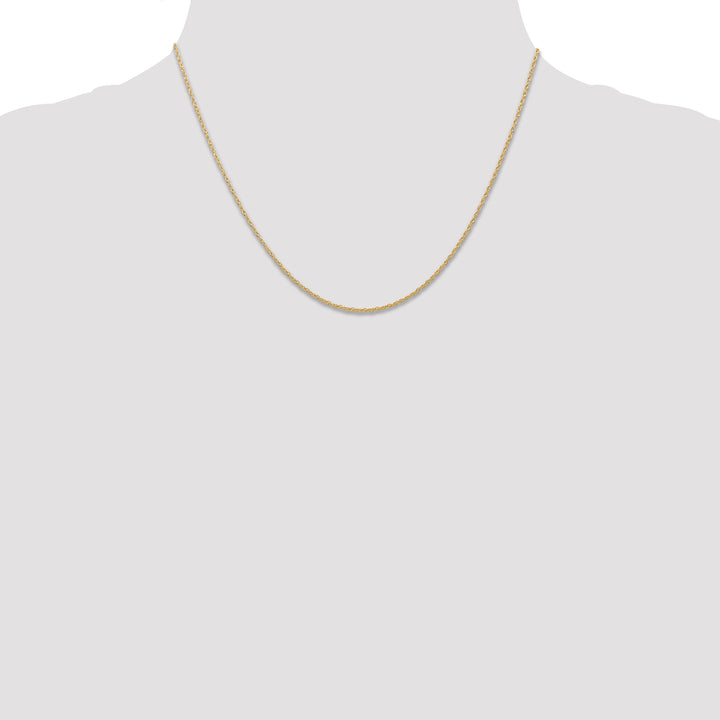 14k .7 mm Carded Cable Rope Chain
