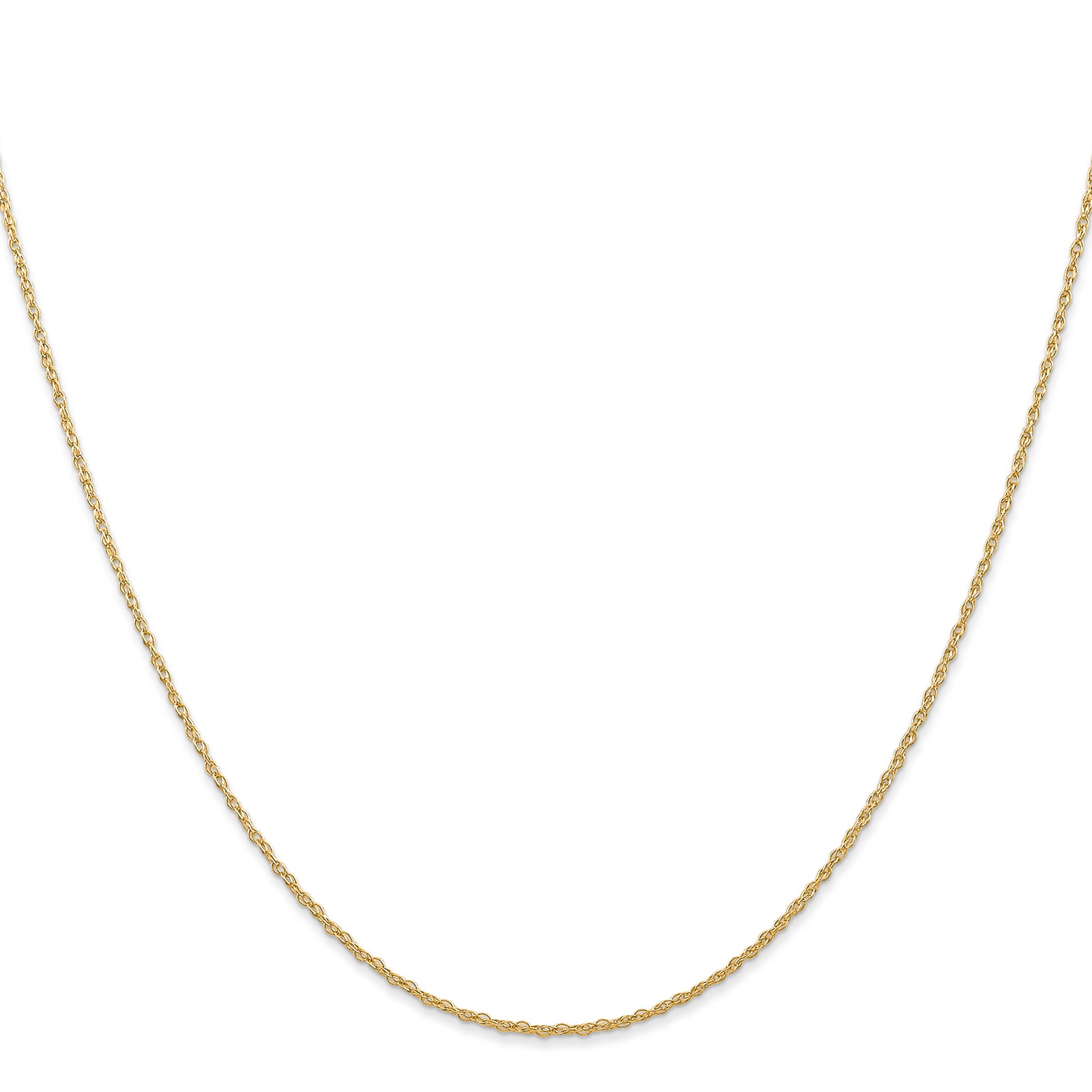 14k .7 mm Carded Cable Rope Chain