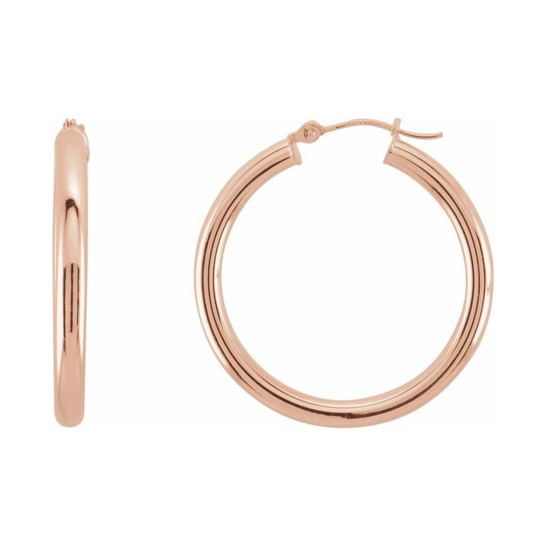 Tube Hoop Earrings
