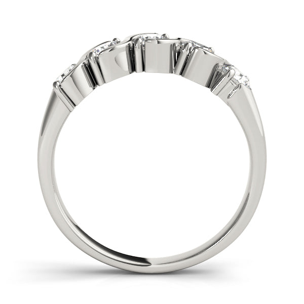 5-Stone Round Diamond Wedding Band