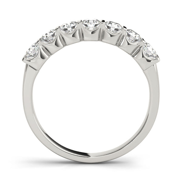 7-Stone Round Diamond Wedding Band