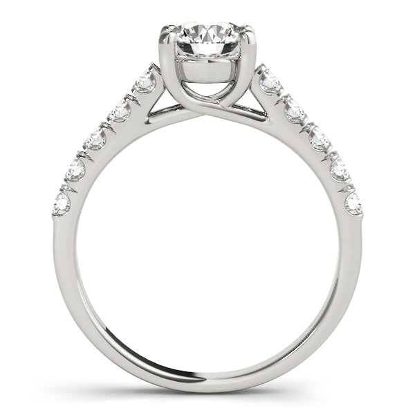 Platinum Trellis 3/4 CT Round Diamond Engagement Ring