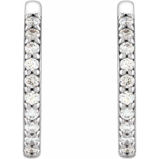 Accented Huggie Earrings