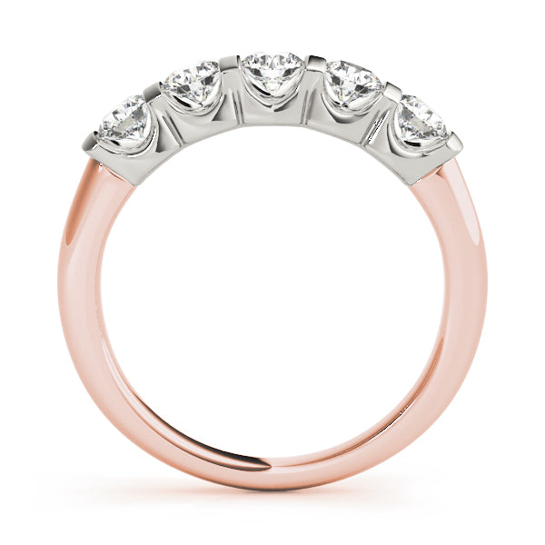 14K Rose Gold Diamond Wedding Ring