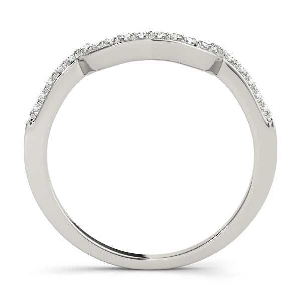 14K White Gold Diamond Wedding Ring