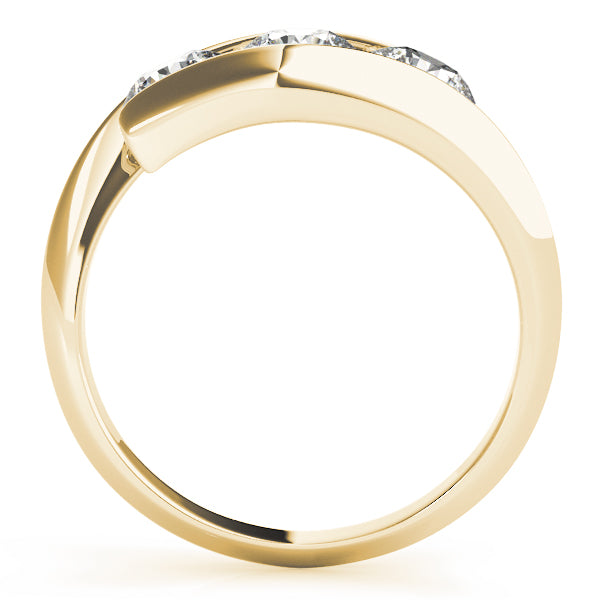 18K Yellow Gold 1 CT Round Diamond Engagement Ring