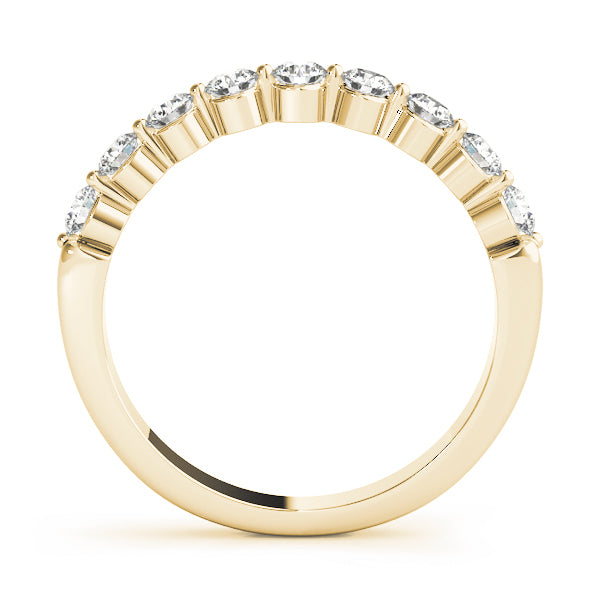 14K Yellow Gold 1/2 ct Diamond Wedding Band