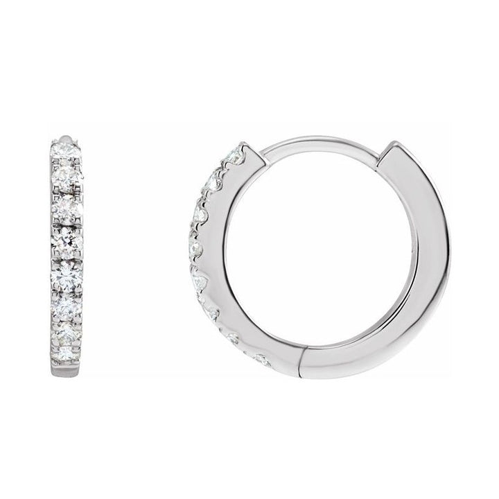 Lab-Grown Diamond Hoop Earrings