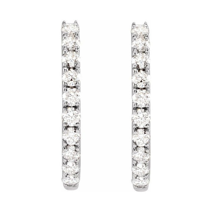 Lab-Grown Diamond Hoop Earrings