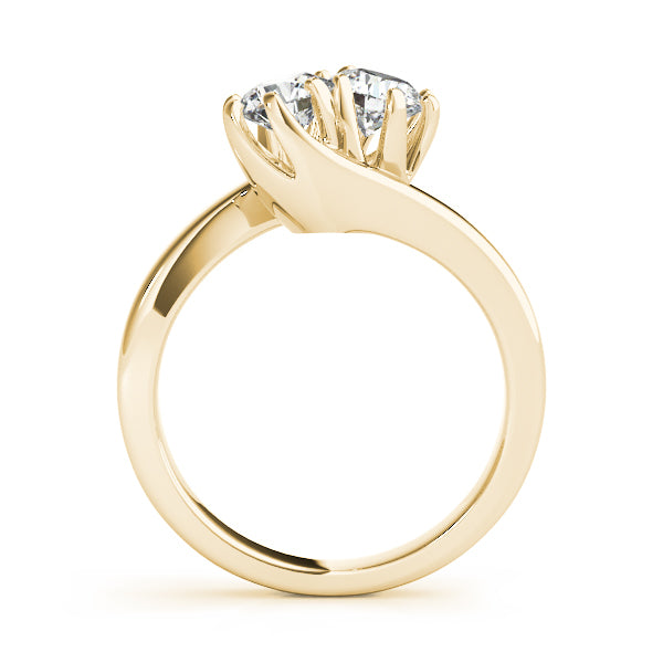 14K Yellow Gold Two-Stone Diamond Fashion Ring