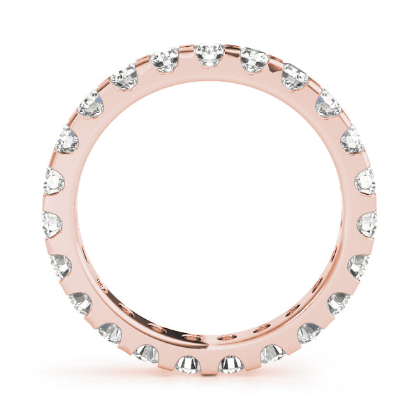 18K Rose Gold Multi-Diamond Wedding Ring