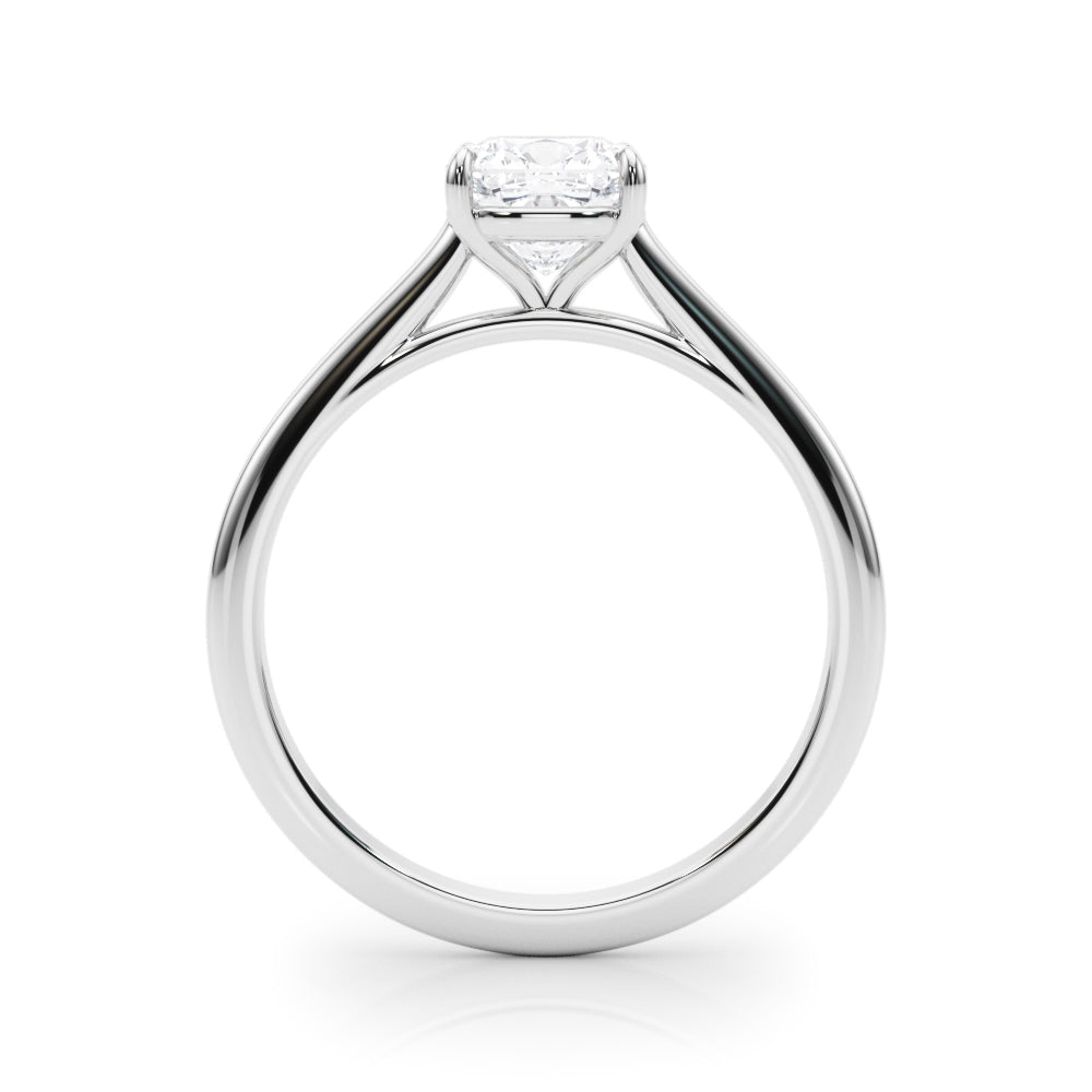 0.7 CT Cushion Diamond Solitaire Engagement Ring