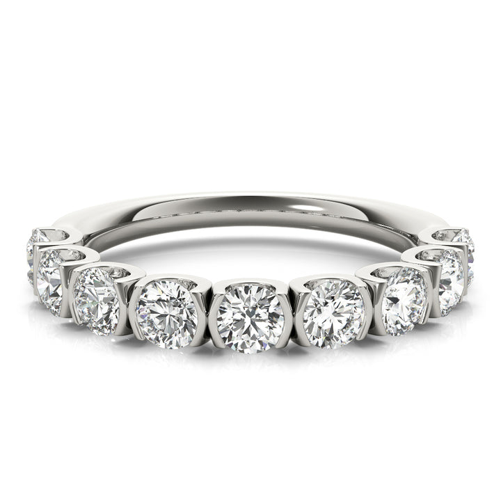 9-Diamond Round Wedding Ring