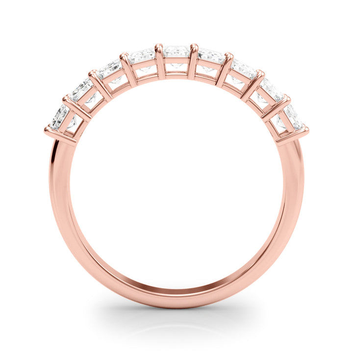 Rose Gold 1.8 CT Emerald Diamond Engagement Ring