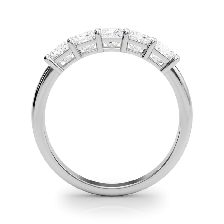 Princess Diamond Multi-Stone Wedding Ring