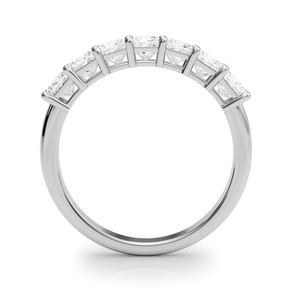 14K White Gold Square Diamond Engagement Ring