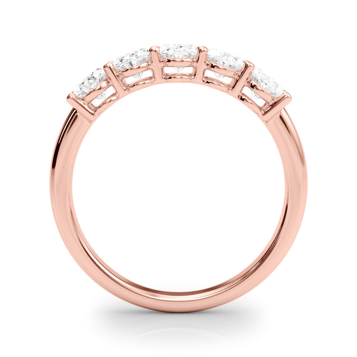 14K Rose Gold Oval Diamond Engagement Ring