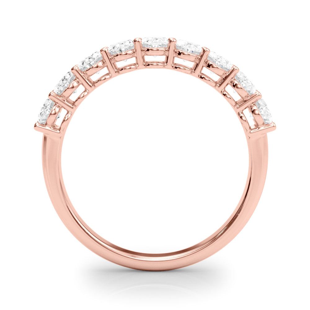 14K Rose Gold Oval Diamond Engagement Ring