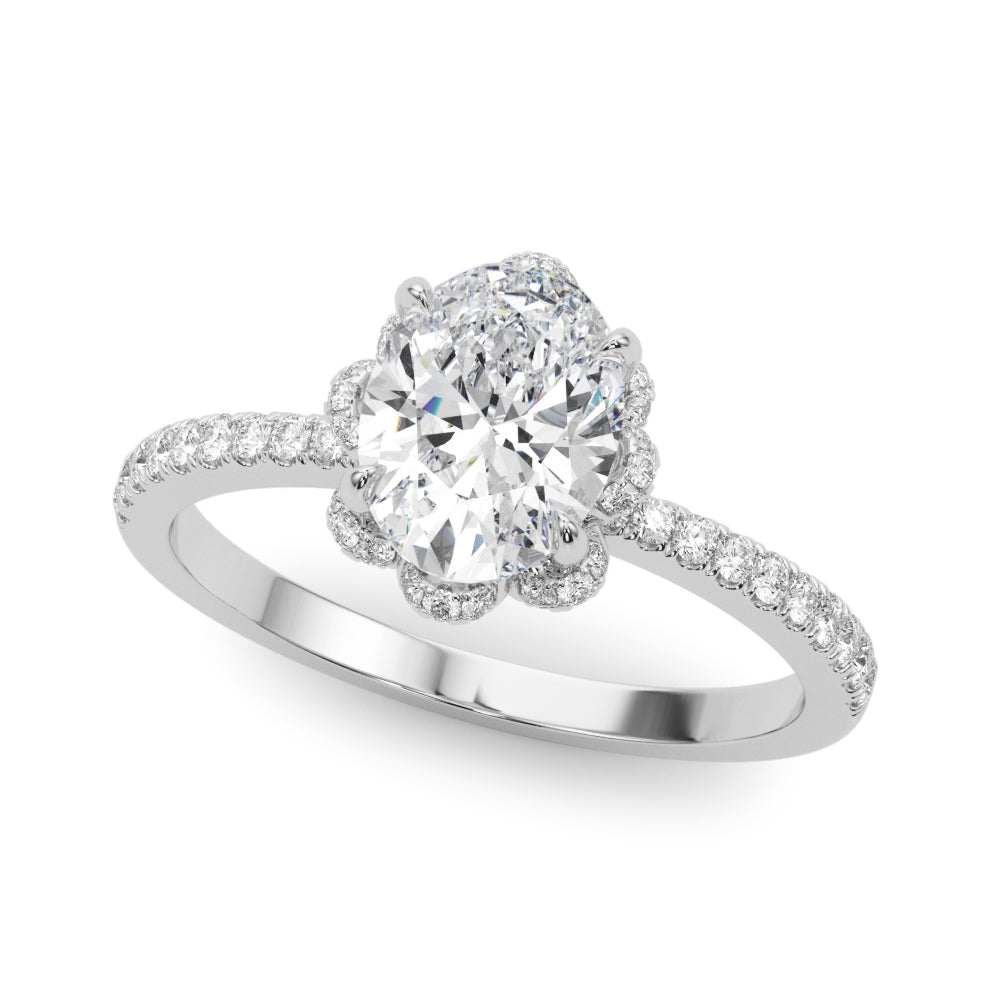 Multi-Diamond Engagement Ring in Precious Metals