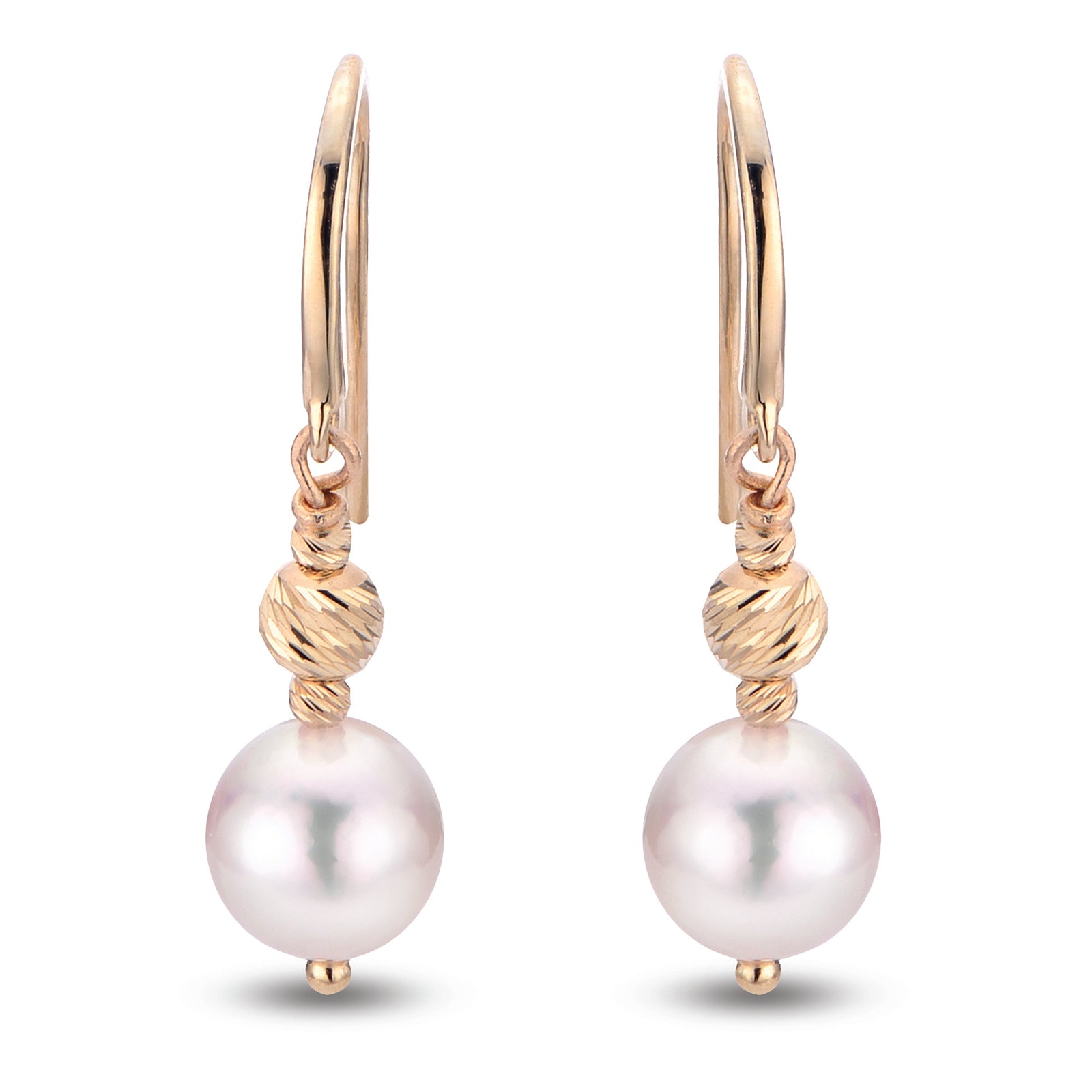 14KT Yellow Gold Akoya Pearl Earring