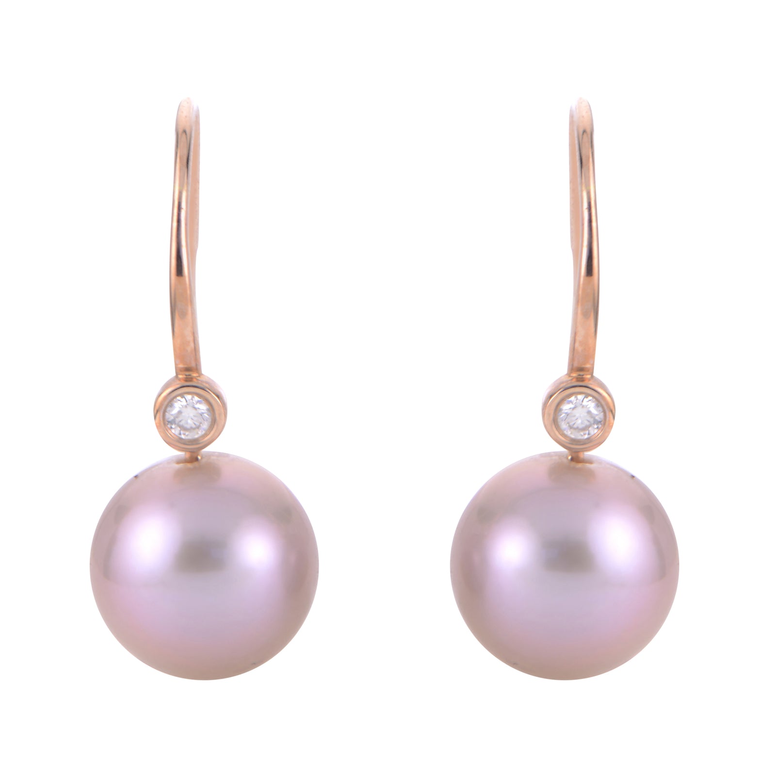 14KT Rose Gold Freshwater Pearl Earring