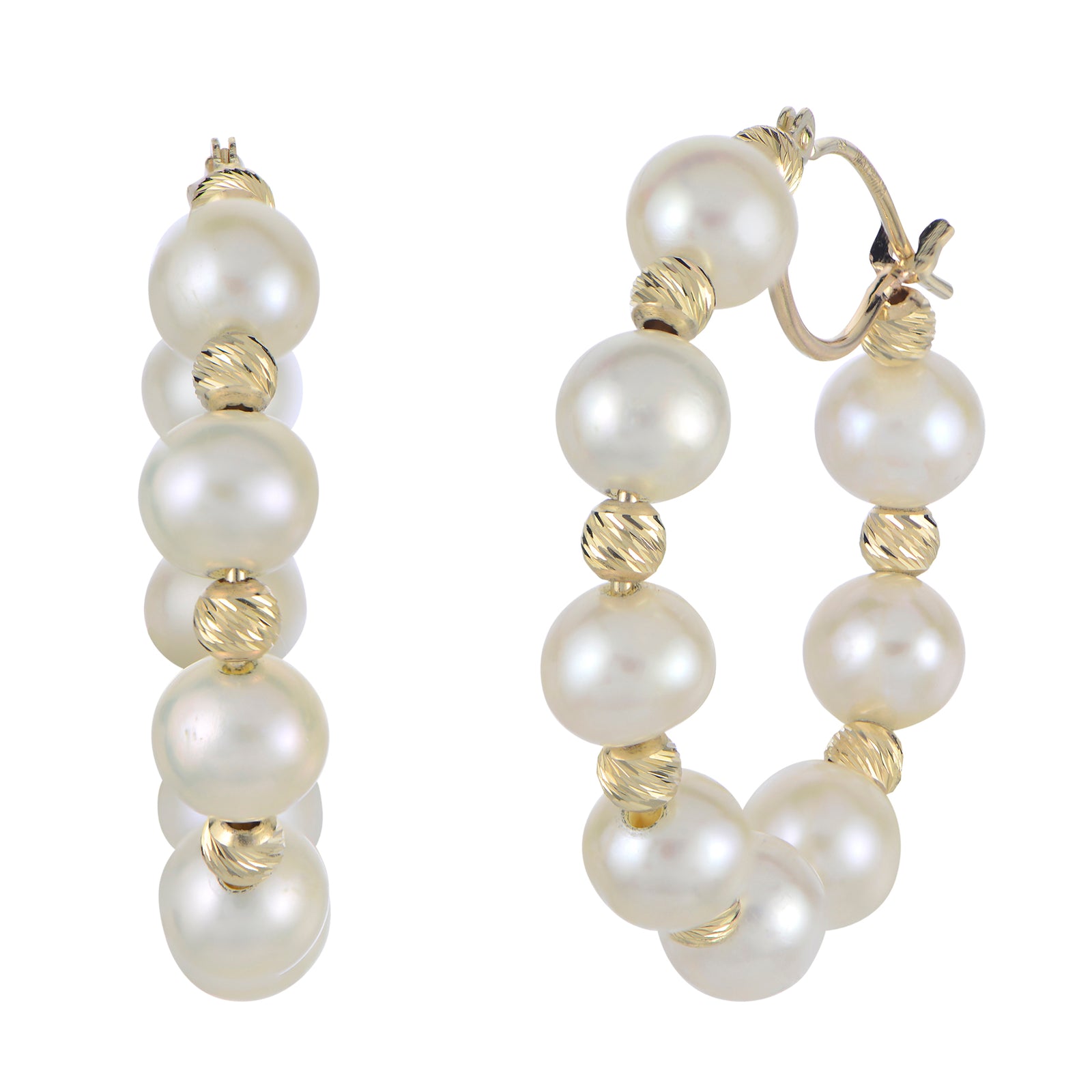 14KT Yellow Gold Freshwater Pearl Earring