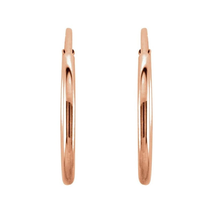 Endless Tube Hoop Earrings
