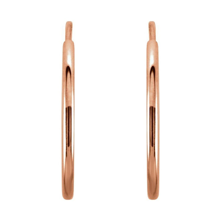 Endless Tube Hoop Earrings