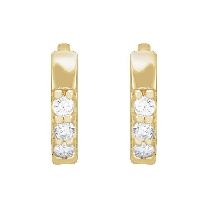 Accented Huggie Earrings