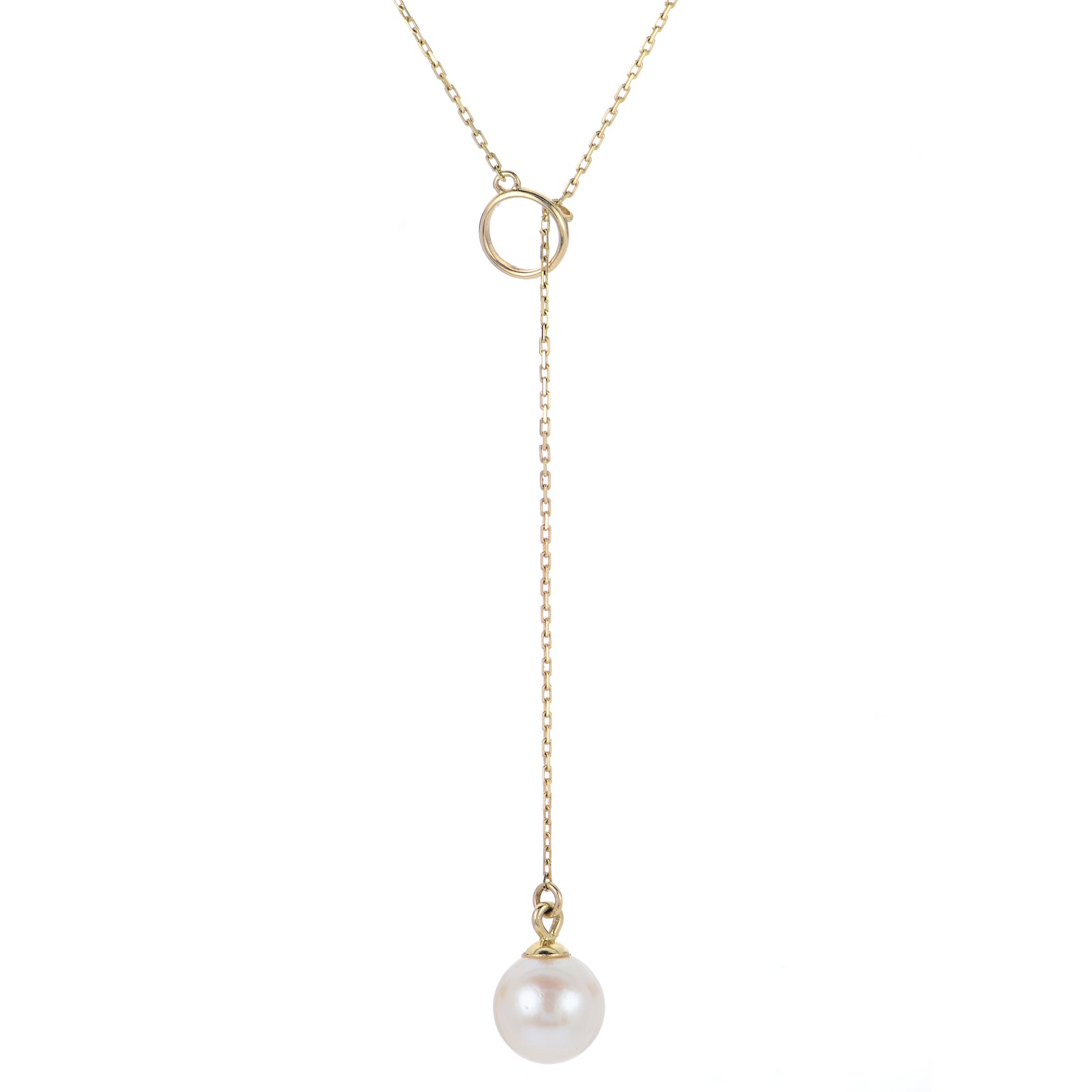 14KT Yellow Gold Freshwater Pearl Necklace