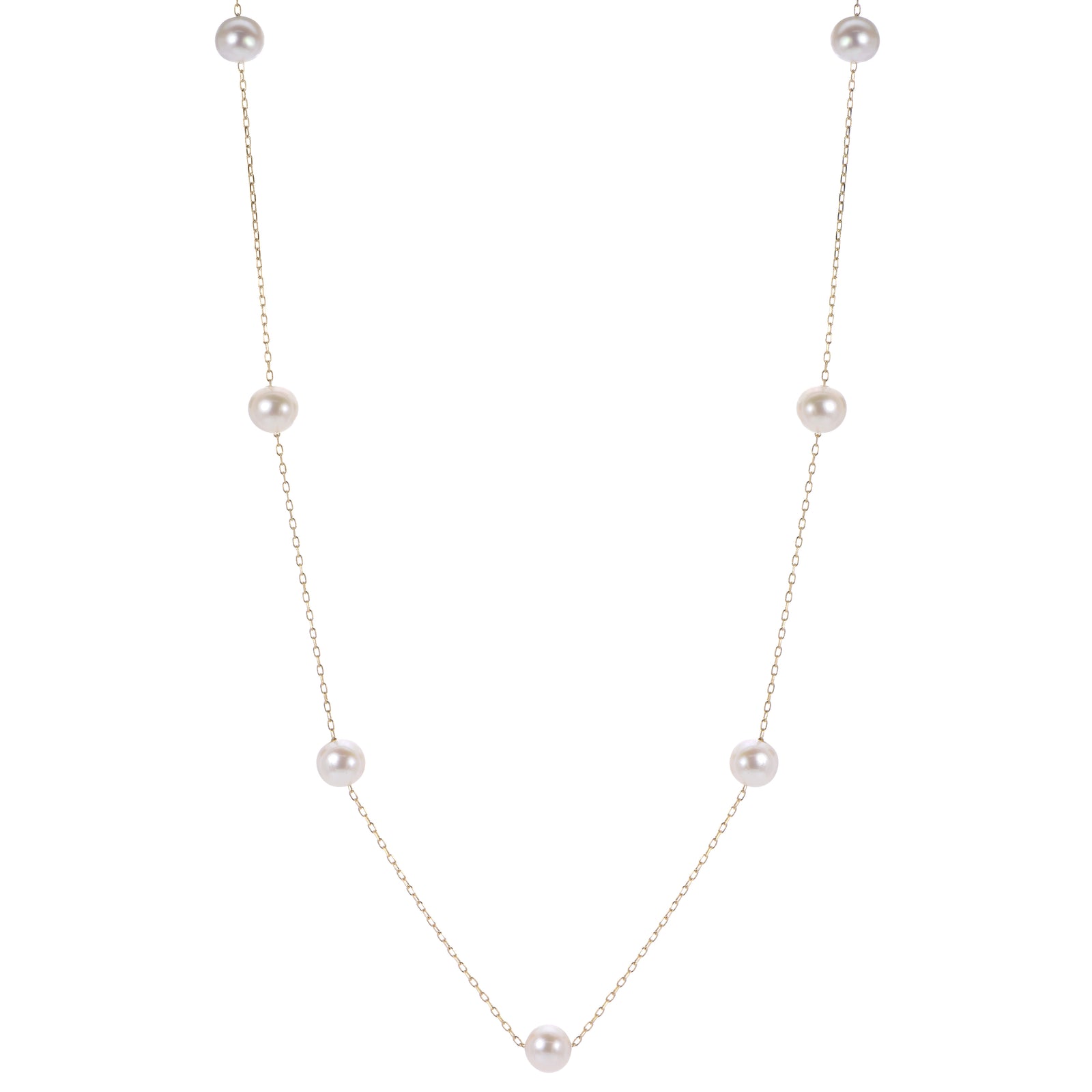 14KT Yellow Gold Freshwater Pearl Necklace