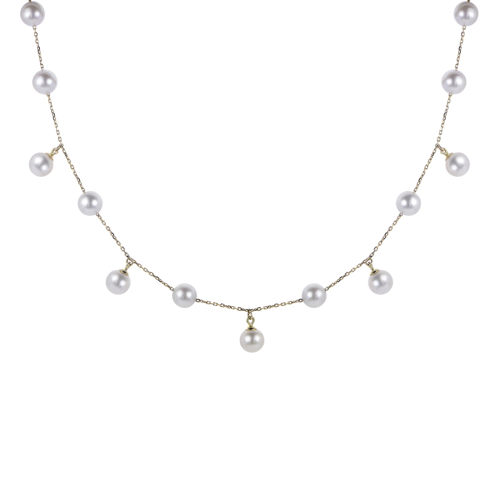 14KT Yellow Gold Freshwater Pearl Necklace